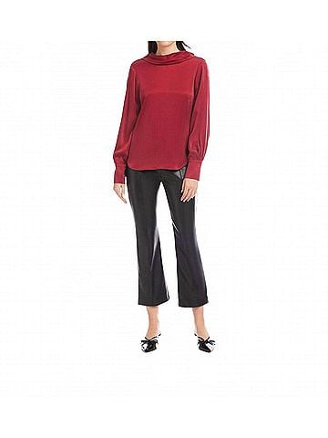 Fifteen Twenty Camille Cowl Back Top in Brick (view 2)