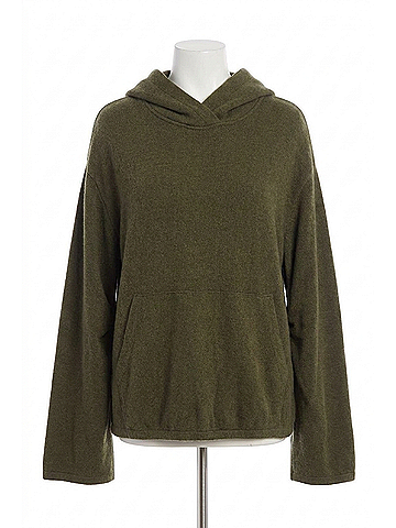 Fifteen Twenty Makenna Bubble Sweatshirt in Olive (view 1)