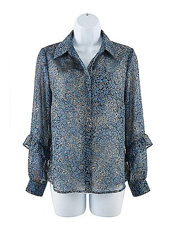 Ethyl Retro Sheer Elegance Blouse in Sight (view 1)