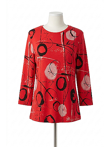 Jess & Jane Balboa Top in Red (view 1)