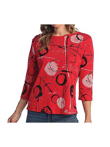Jess & Jane Balboa Top in Red (view 2)