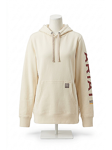 Ariat Women's Graphic Hoodie in Vanilla Ice (view 1)