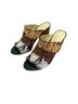 Gibson Latimer 100% Leather Snake Print Multi Color Heels Size 7 - photo 1