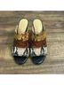 Gibson Latimer 100% Leather Snake Print Multi Color Heels Size 7 - photo 9