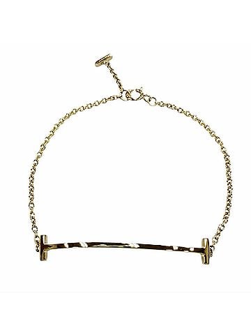 Tiffany & Co. TIFFANY&amp;Co. Tiffany T Smile Bracelet Small AU750 (YG) Yellow Gold Made in Italy Weight 2.1g Women's (view 1)