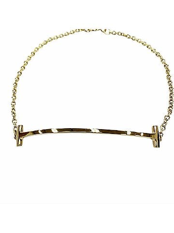 Tiffany & Co. TIFFANY&amp;Co. Tiffany T Smile Bracelet Small AU750 (YG) Yellow Gold Made in Italy Weight 2.1g Women's (view 2)