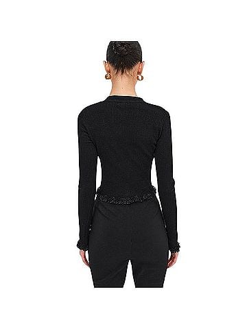 For Love & Lemons Victorias Secret Vs Ribbed Knit Cardigan Sweater Cardigan (view 2)