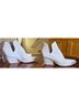 Golo 100% Leather Ivory Ankle Boots Size 8 1/2 - photo 9
