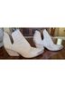 Golo 100% Leather Ivory Ankle Boots Size 8 1/2 - photo 4