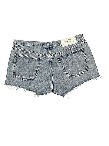 AGOLDE Parker Vintage Cut Off Organic Denim Short in Swapmeet Dark Wash Denim Shorts (view 2)