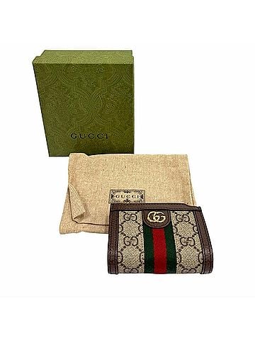 Gucci GUCCI 699530 GG Marmont Ophidia Supreme Key Hook Wallet/Coin Case, Beige/Brown, Made in Italy, Women's, with Box and Dust Bag. (view 2)