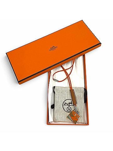 Hermès HERMES Kelly H Vibration Curiosité Necklace Pendant, Orange, Made in France, Women's, with Box and Dust Bag. (view 2)