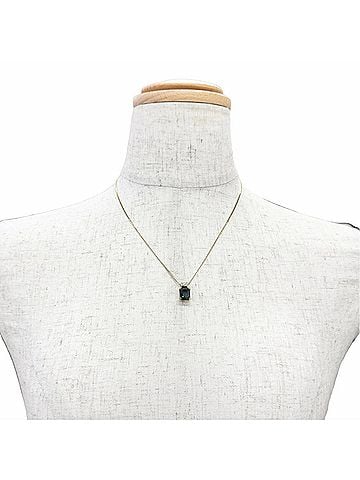 Christian Dior Christian Dior Vintage Square Colored Stone Necklace, Gold and Light Blue Tones, Made in Germany, Women's. (view 2)