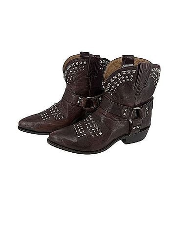 FRYE Billy Biker Short Studded Harness Boot Ankle Boots (view 1)