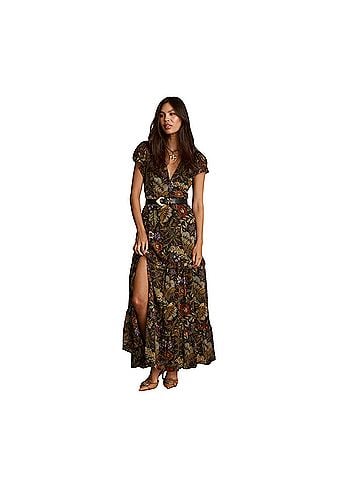 12th Tribe Sundance Floral Paisley Maxi Dress Casual Dress (view 1)