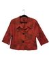 Scott Taylor 97% Cotton 3% Spandex 100% Polyester Floral Red Jacket Size L - photo 1