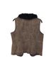 Q.U.E. 100% Leather Brown Vest Size L - photo 2