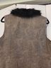 Q.U.E. 100% Leather Brown Vest Size L - photo 6