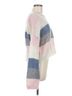 Blue Life Color Block Pink Blue Life Pullover Sweater Size M - photo 3