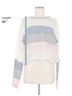 Blue Life Color Block Pink Blue Life Pullover Sweater Size M - photo 5