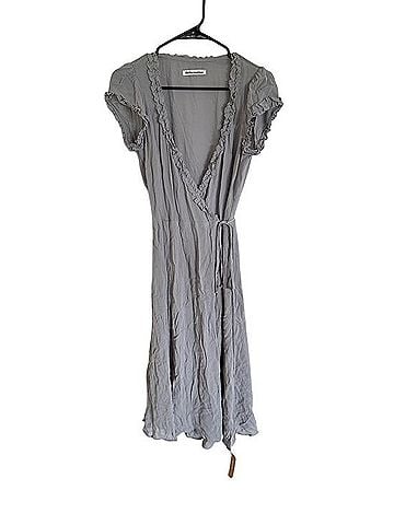 Reformation Gwenyth Ruffle Wrap Cocktail Dress (view 2)