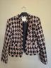 L'Agence 100% Acrylic 100% Polyester Houndstooth Black Pink Blazer Size 2 - photo 1