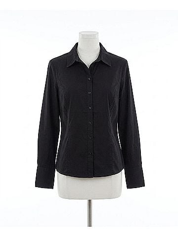Renuar Long Sleeve Blouse in Black (view 1)