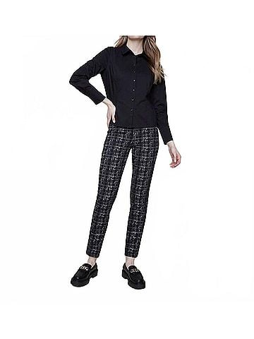 Renuar Long Sleeve Blouse in Black (view 2)