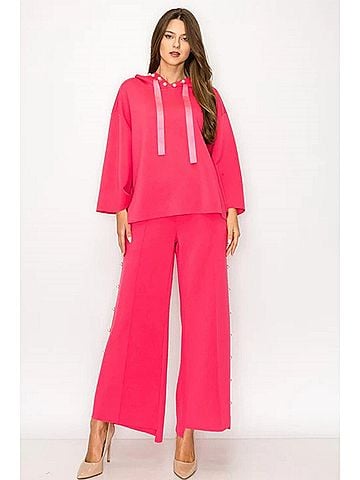 Joh Francine Hoodie in Coral (view 2)