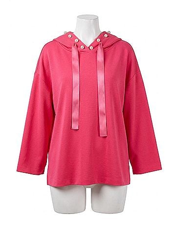 Joh Francine Hoodie in Coral (view 1)