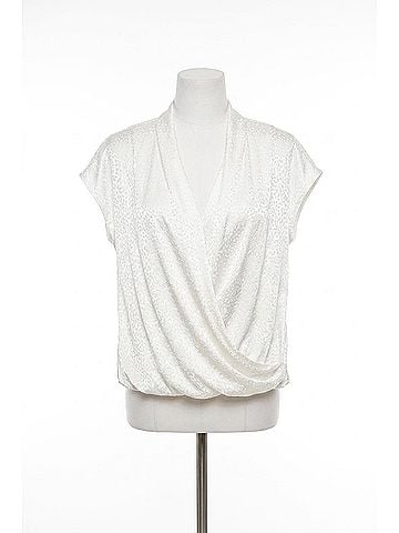 Love Token Joan Wrap Blouse in White (view 1)