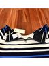 Pleione Stripes Blue White T-Shirt Size S - photo 5
