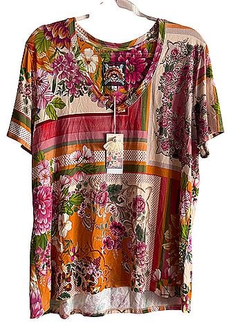 Johnny Was Romantic Short Sleeve Blouse (view 1)