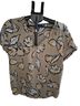 Apt. 9 Floral Multi Color Short Sleeve Blouse Size XL - photo 1