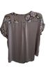 Apt. 9 Floral Multi Color Short Sleeve Blouse Size XL - photo 2