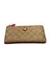 Coach 100% Leather Solid Tan Pink Wallet One size - photo 1