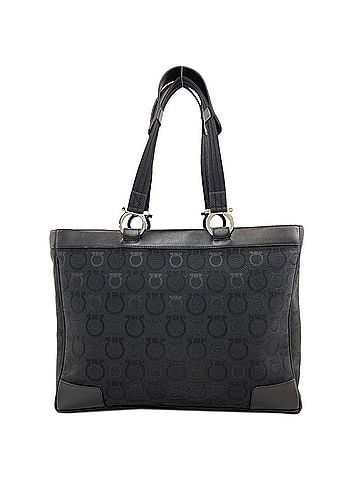 Salvatore Ferragamo Salvatore Ferragamo Gancini Hardware Tote Bag, Canvas, Women's (view 2)