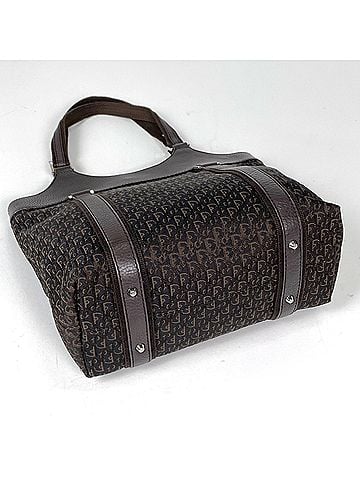 Christian Dior Christian Dior handbag, street chic, Trotter pattern canvas, brown, women's. (view 2)