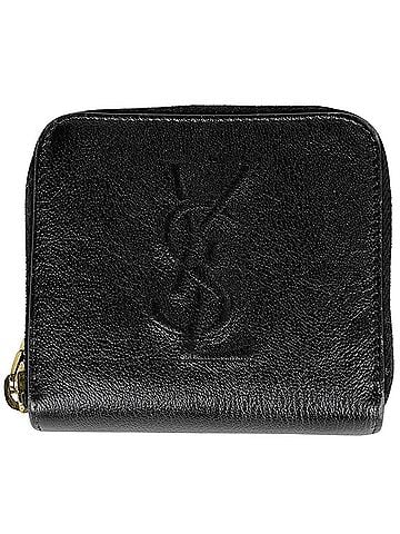 Yves Saint Laurent Yves Saint Laurent bi-fold leather wallet, black, 568985, women's. (view 1)