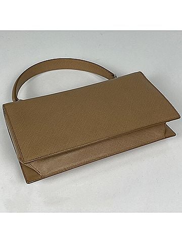 Salvatore Ferragamo Salvatore Ferragamo Gancini 2-way Leather Handbag, Beige, 4830, Women's (view 2)