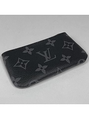 Louis Vuitton Louis Vuitton Pochette Cle Card &amp; Accessory Key Case, Wallet Coin Monogram Eclipse/Monogram Reverse, Noir (Black), M80905, Men's (view 2)