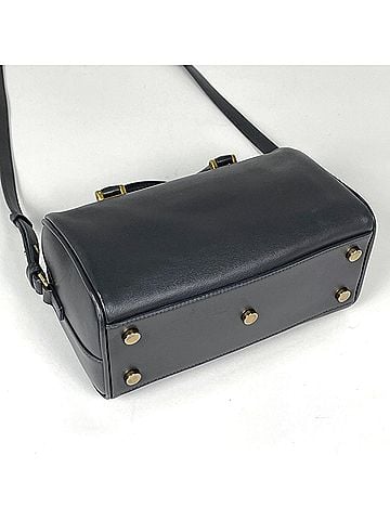 Yves Saint Laurent Yves Saint Laurent Saint Laurent Paris Baby Duffle 2-Way Leather Handbag, Gray, 533481, Women's (view 2)