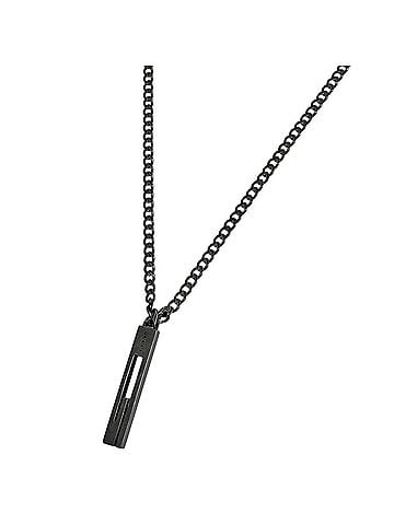 Gucci Gucci necklace, sterling silver (925), black, for women. (view 1)