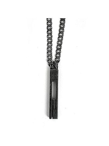 Gucci Gucci necklace, sterling silver (925), black, for women. (view 2)