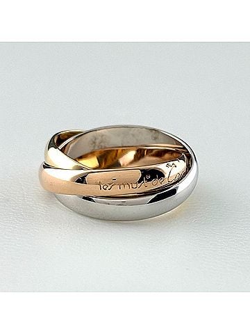 Cartier Cartier Trinity ring in yellow gold (YG), pink (PG), and white (WG). Three-color design. 750 gold. Women's ring. (view 2)