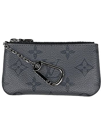 Louis Vuitton Louis Vuitton Pochette Clé Wallet/Coin Case/Accessory/Key Case/Coin Purse in Monogram Eclipse/Monogram Reverse Noir (Black) M80905 - Women's (view 1)