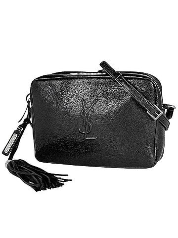 Yves Saint Laurent Yves Saint Laurent YVES SAINT LAURENT Shoulder Bag Lou Fringe Leather Black 470299 Women's (view 1)