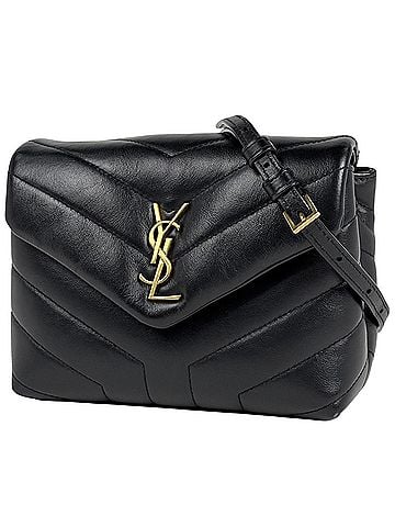 Yves Saint Laurent Yves Saint Laurent Lulu Toy Bag Shoulder Leather Black 678401 Women's (view 1)