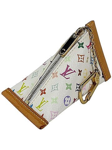 Louis Vuitton Louis Vuitton Berlingo Wallet/Coin Case, Monogram Multicolor, Blanc (White), M58028, Women's (view 1)