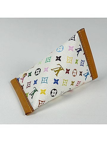Louis Vuitton Louis Vuitton Berlingo Wallet/Coin Case, Monogram Multicolor, Blanc (White), M58028, Women's (view 2)